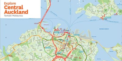 Mapa Auckland NZ