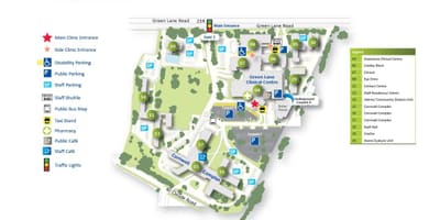 Mapa szpitalu Middlemore